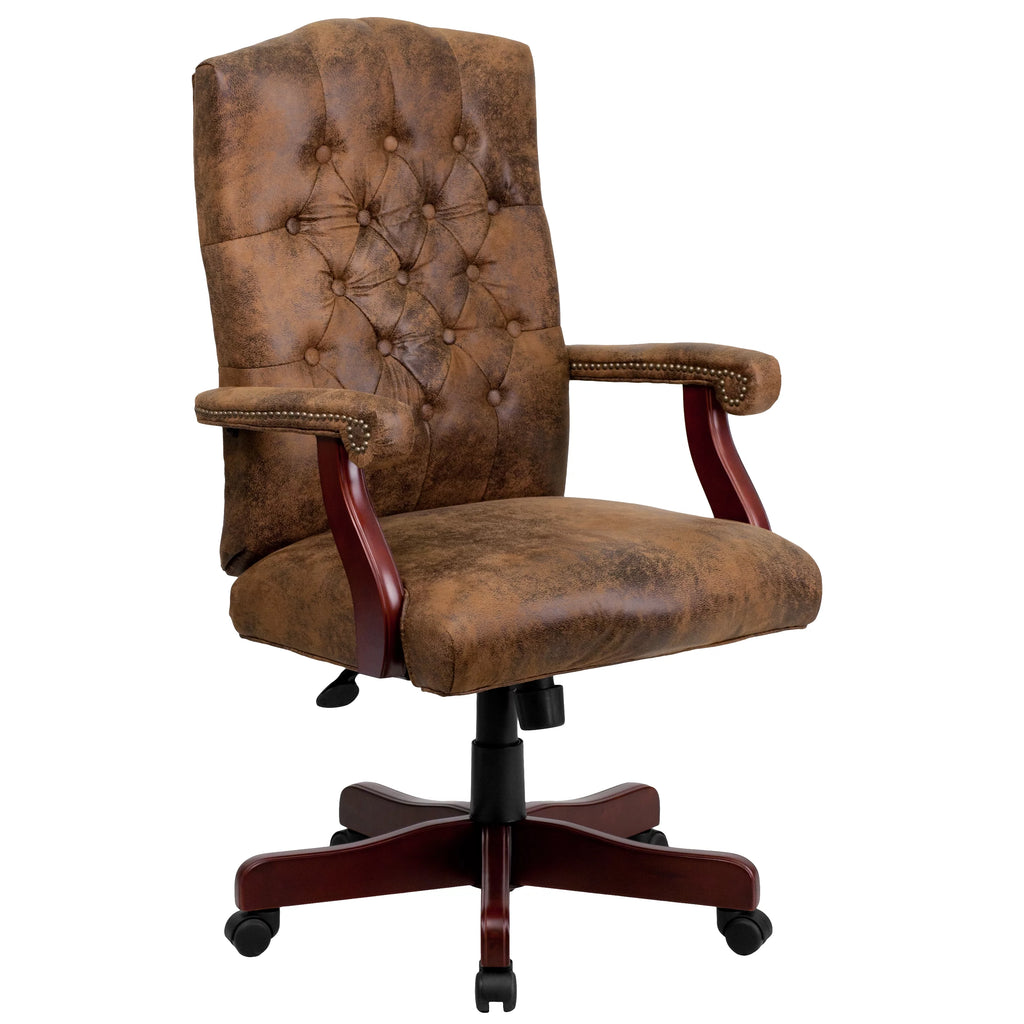 Brown Executive Swivel Office Chair with Arms P187687
