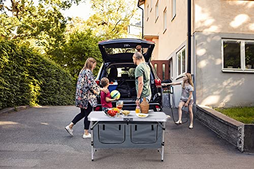 Adjustable Folding Camping Table with Carry Handle L185704