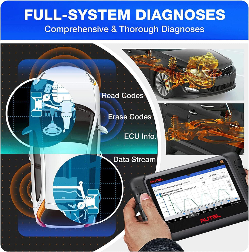 OBD2 Diagnostic Tool with TPMS and Sensor Programming W12332
