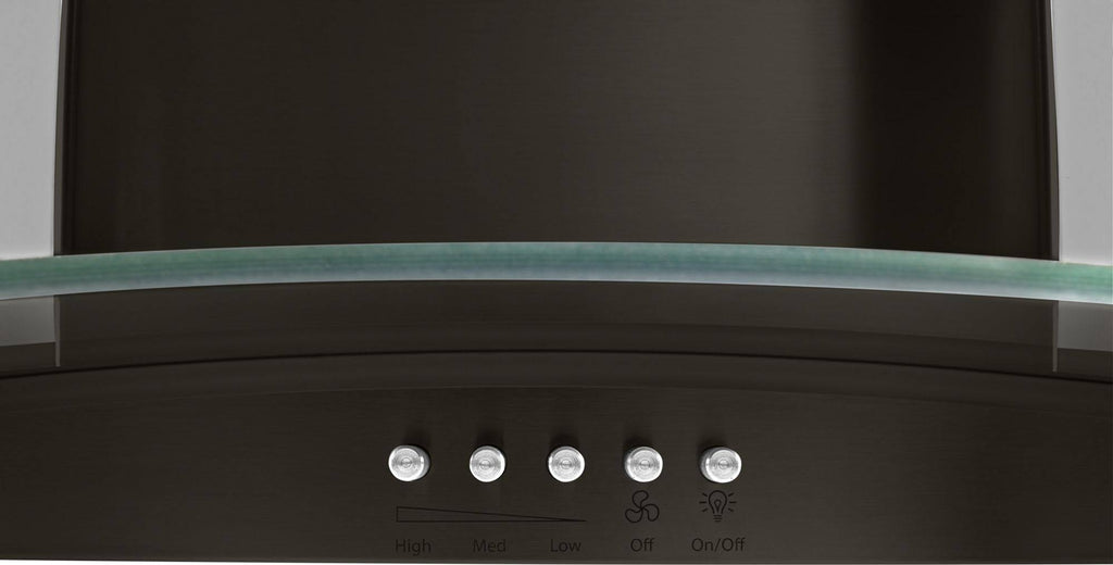 Black Stainless Wall Mount Range Hood G66083