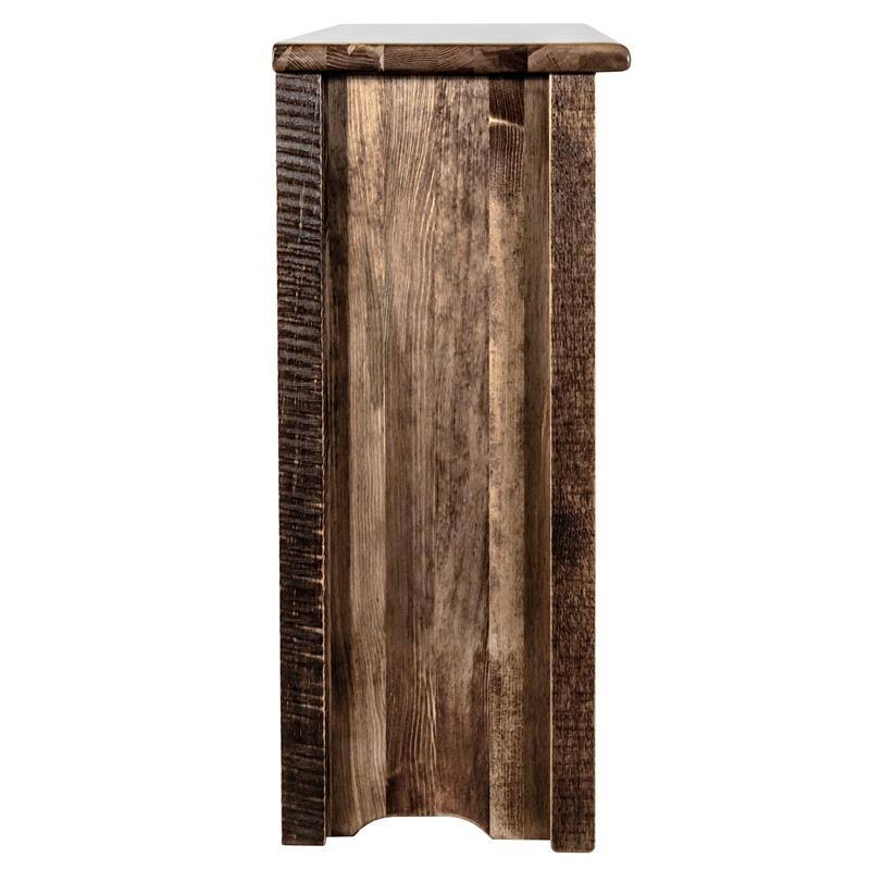 Accent Cabinet with Laser Engraved Wolf Design V3183
