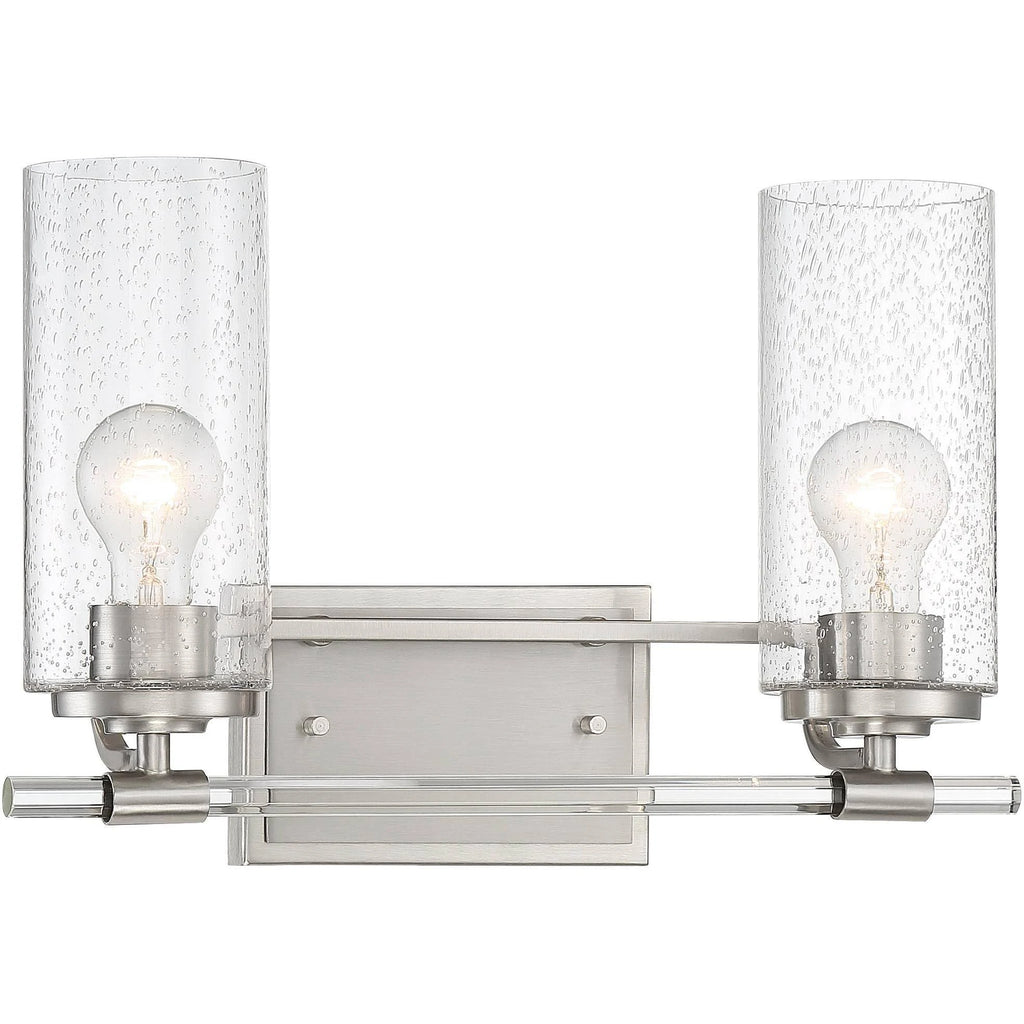 Brushed Nickel 2-Light Wall Light H2285