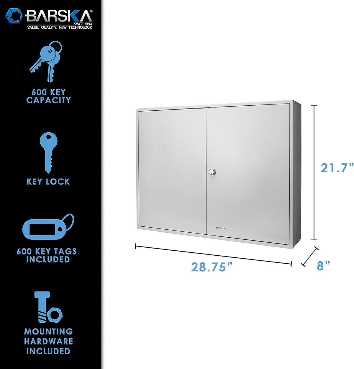 600 Position Key Cabinet with Key Lock B589