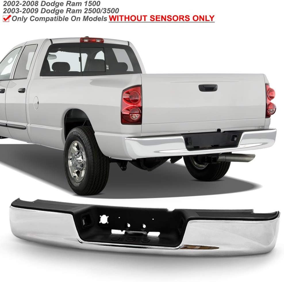 Chrome Steel Rear Step Bumper Assembly N893682