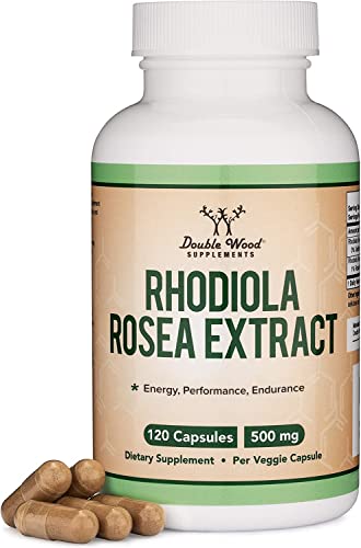 Rhodiola Rosea Supplement 500mg 120 Vegan Capsules A495