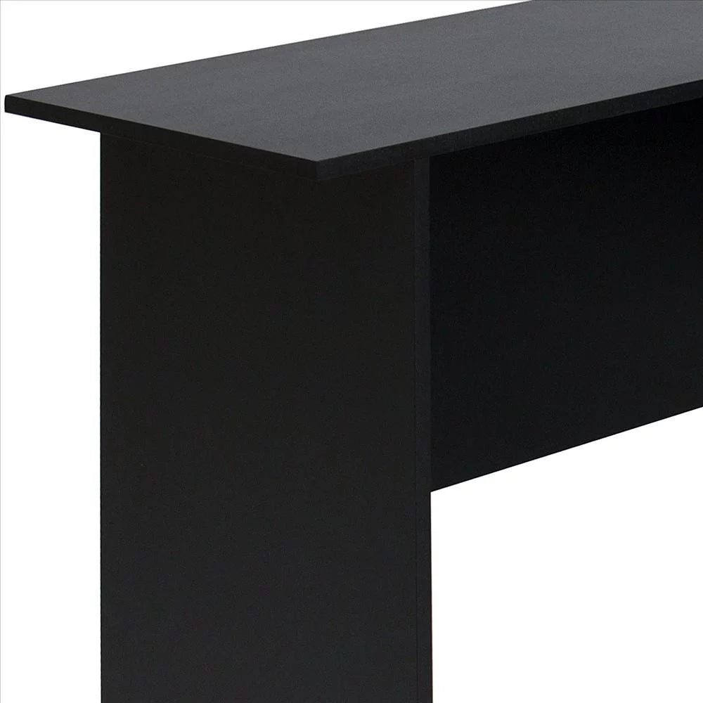 L-Shaped Corner Computer Desk with Bookshelves D512
