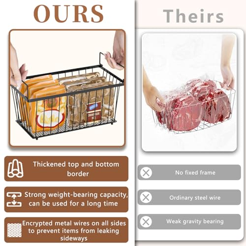 4 Pack Leak-Proof Freezer Organizer Bins P332