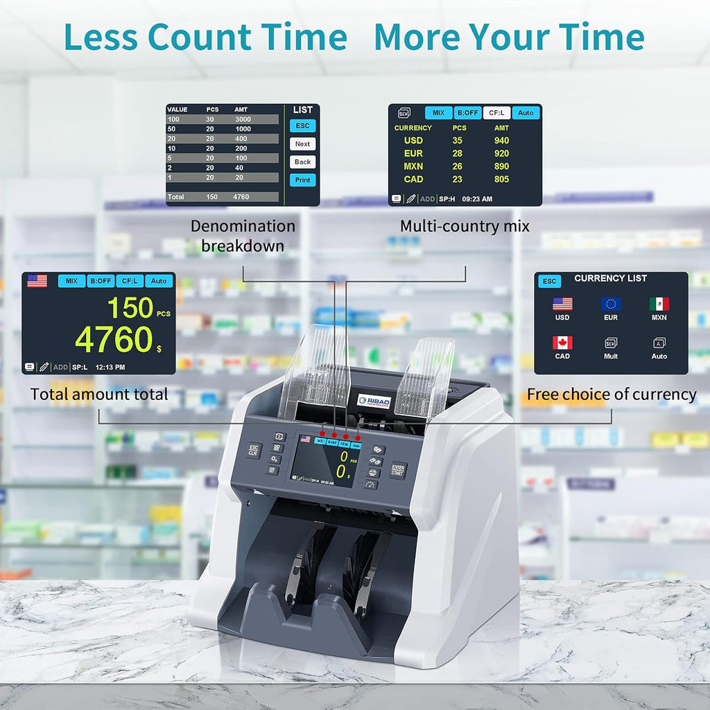Mix Denomination Money Counter Machine E462