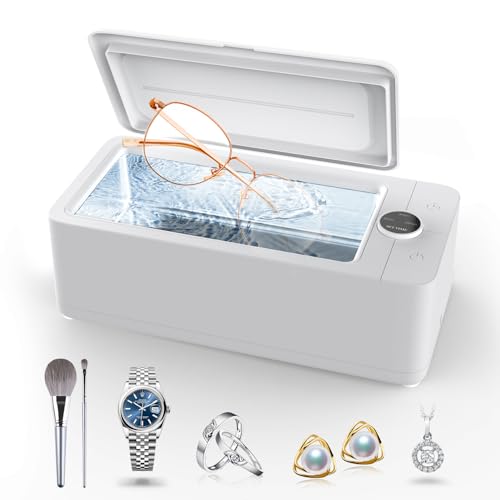50KHz Ultrasonic Jewelry Cleaner with 3 Timer Modes T6709