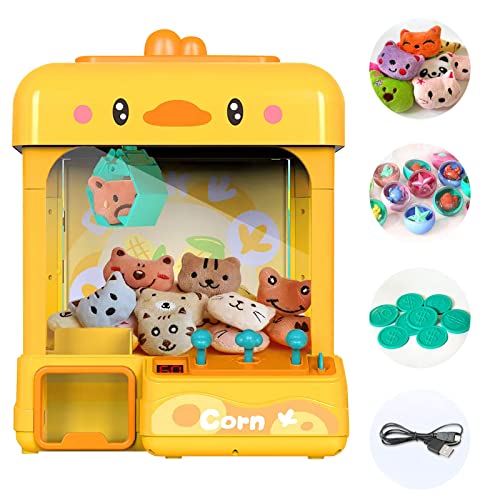 Large Claw Machine with Prizes, Adjustable Sound & Light, Mini Electronic Arcade Game Dispenser Toy F1669
