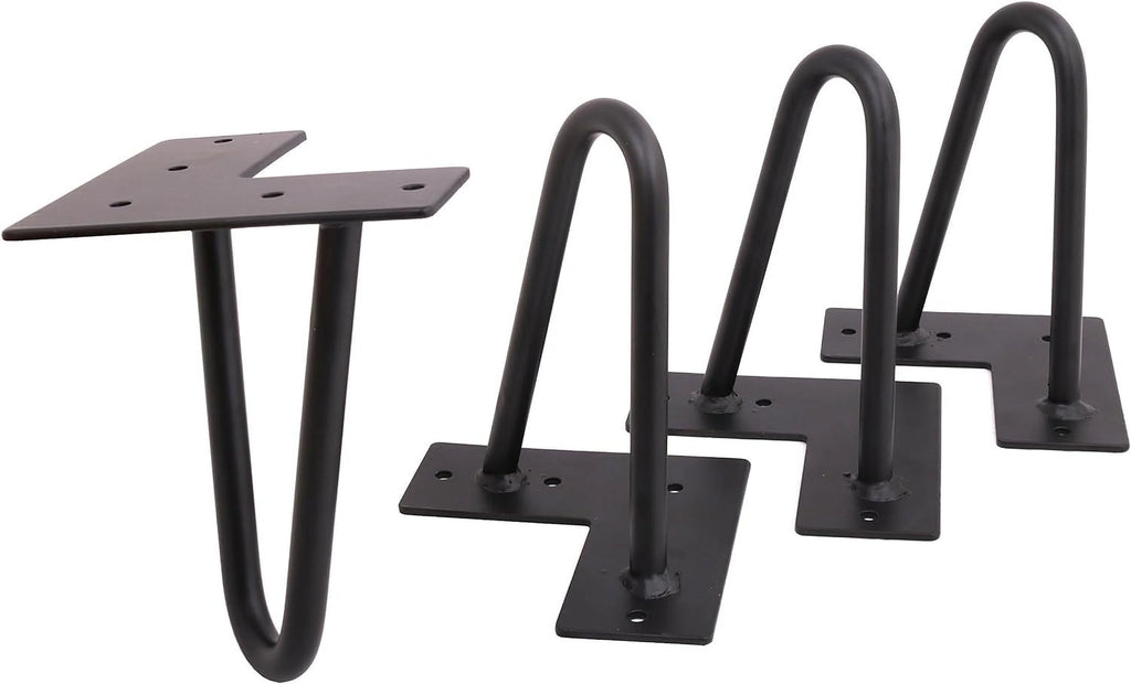 Matte Black Hairpin Legs Set Of 4 N275