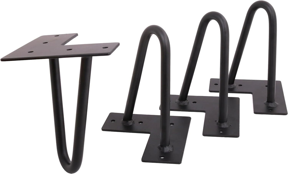 Matte Black Hairpin Legs Set Of 4 N275