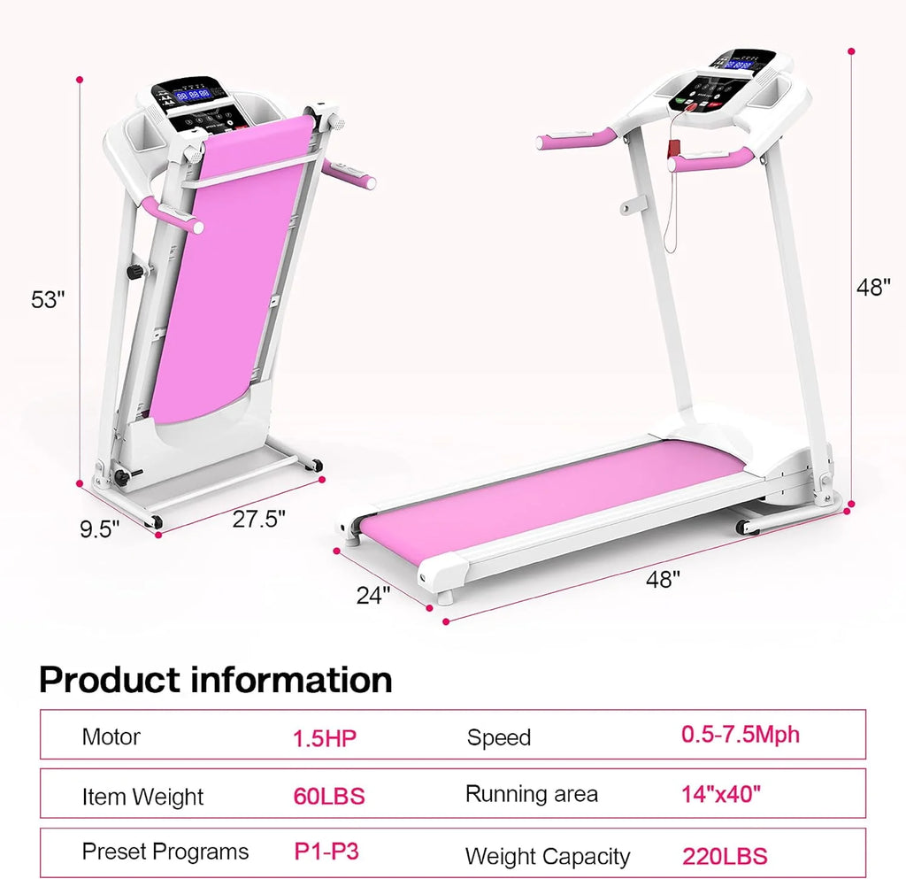 Folding Treadmill 2.5HP Electric Treadmill Q931