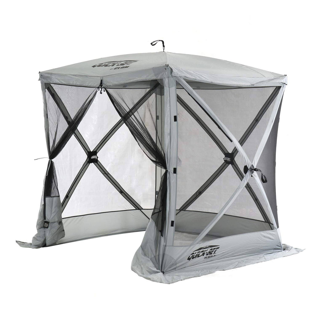 Portable Outdoor Gazebo Canopy Shelter Screen Tent Gray K970757