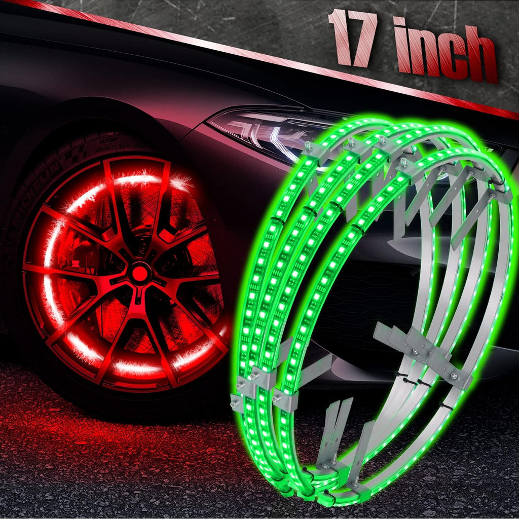 15.5inch RGB LED Wheel Ring Light Kit with Turn Signal A25457