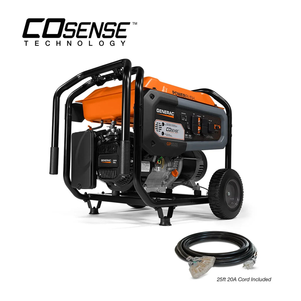 6500 Watt Gas Powered Portable Generator with Cord W893841