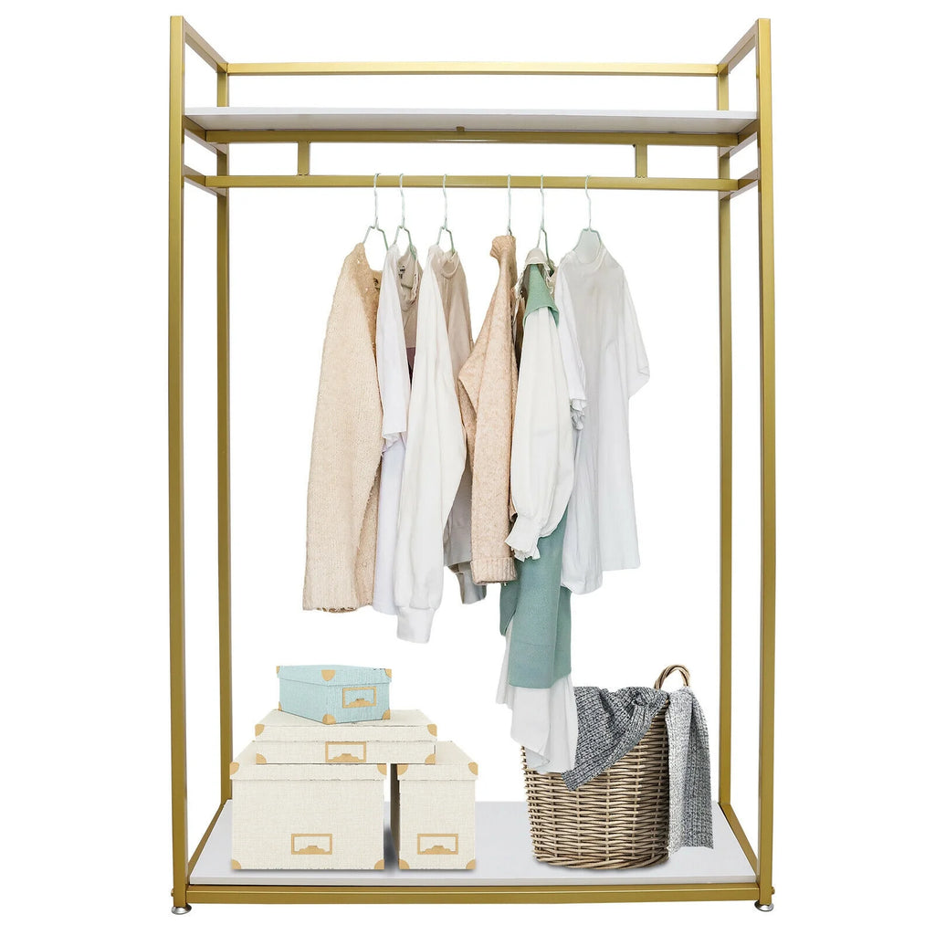 Gold Metal Clothes Rack L789