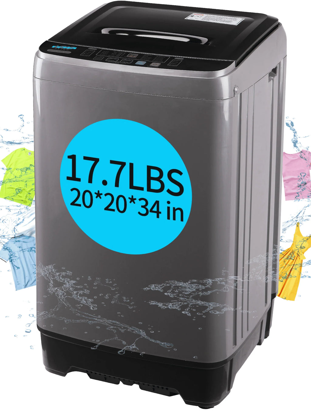 17.7 lbs Full Automatic Portable Washing Machine O8943