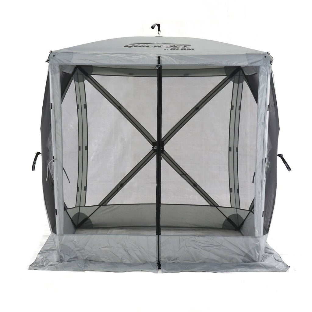 Portable Outdoor Gazebo Canopy Shelter Screen Tent Gray K970757