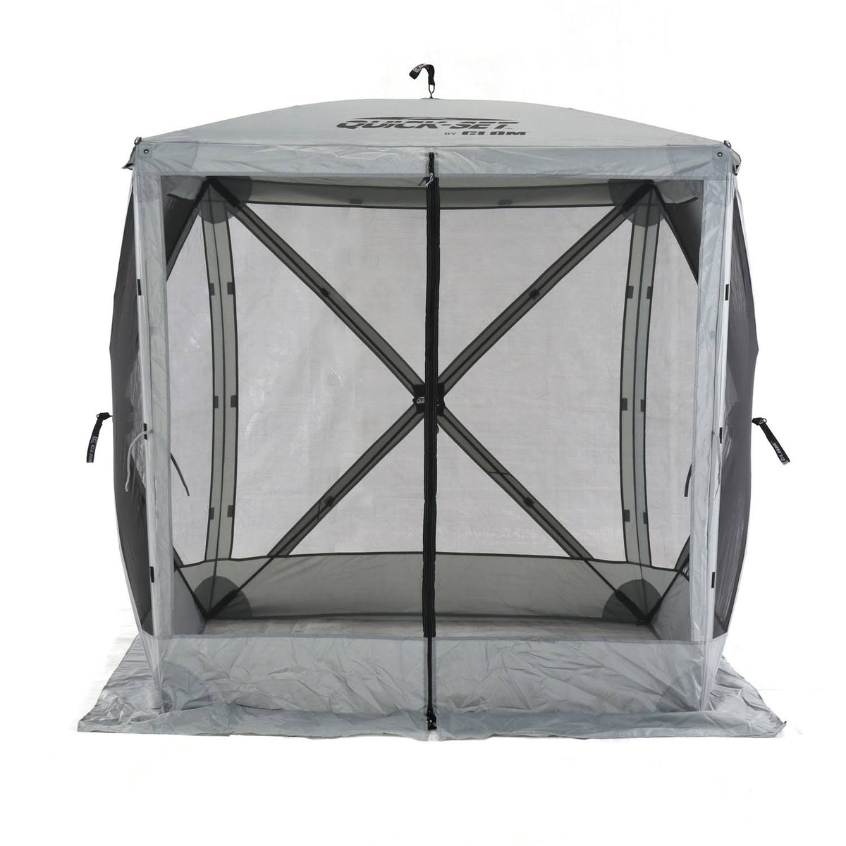 Portable Outdoor Gazebo Canopy Shelter Screen Tent Gray K970757