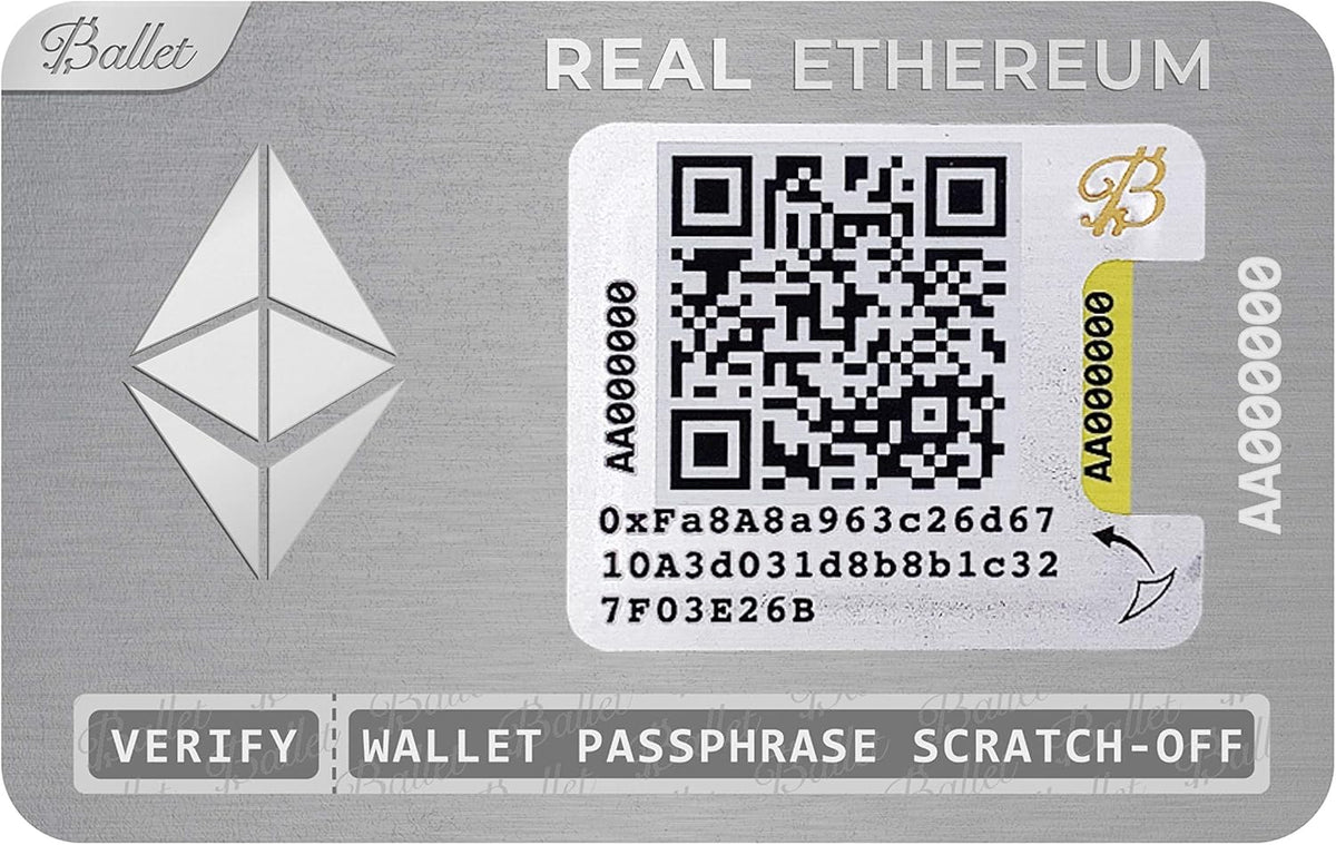 5-Pack Physical Cryptocurrency Wallet with Multicurrency Support J61074