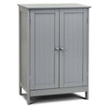Gray Double Door Bathroom Floor Cabinet U904599