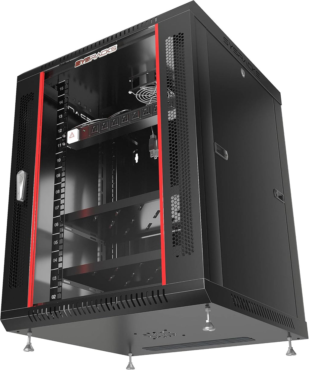 15U Locking Wall Mount Server Rack D666