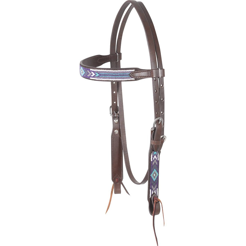 Beaded Browband Headstall X301