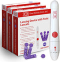 First Aid Lancing Device with 100 30 Gauge Twist Lancets 3 Pack I202