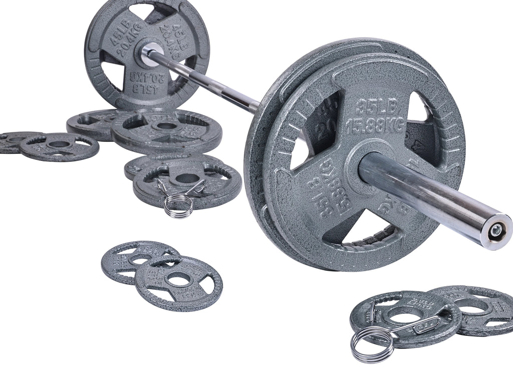 Cast Iron Olympic Weight Set 300-Pound B64114