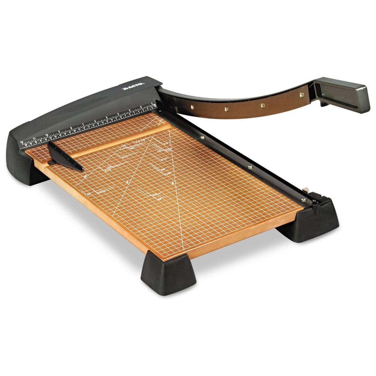 Heavy-Duty Guillotine Paper Trimmer Wood Base 12"x18" N571