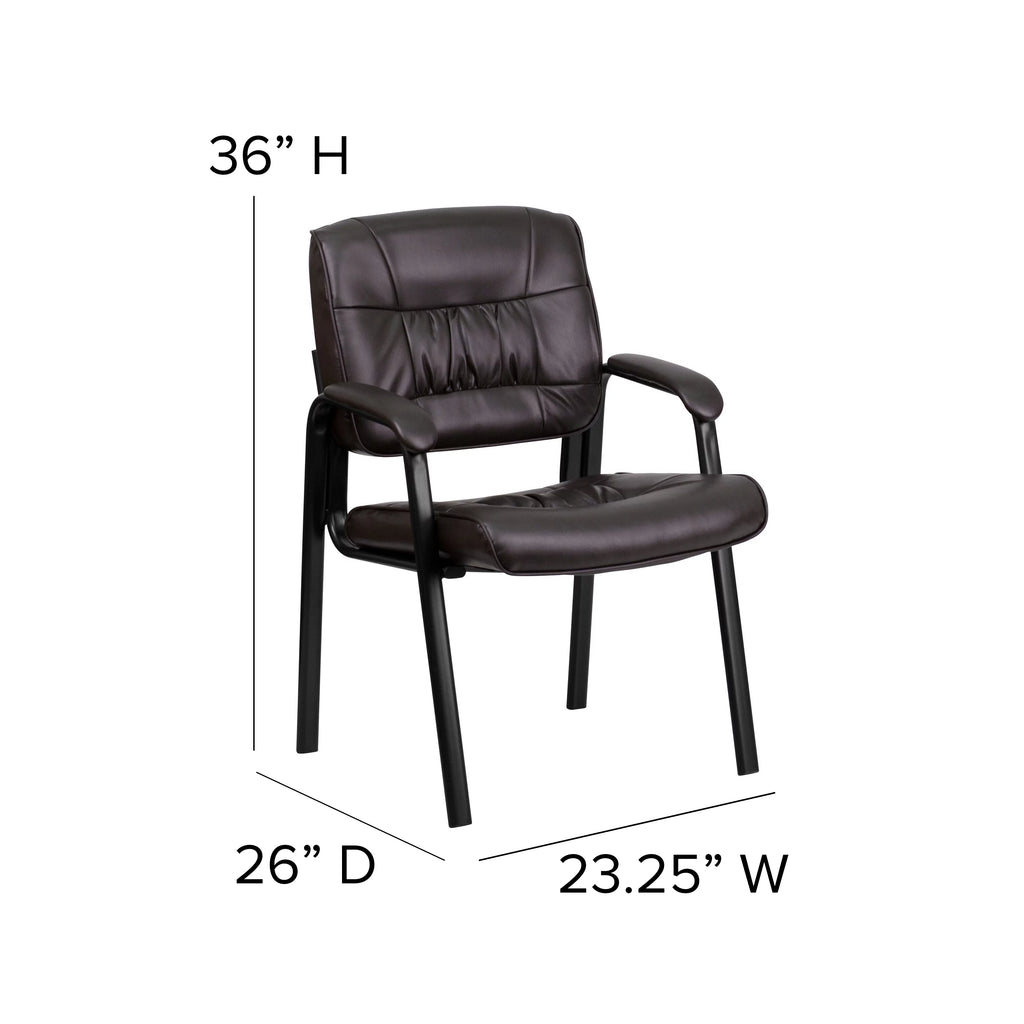 Brown LeatherSoft Executive Reception Chair A2447