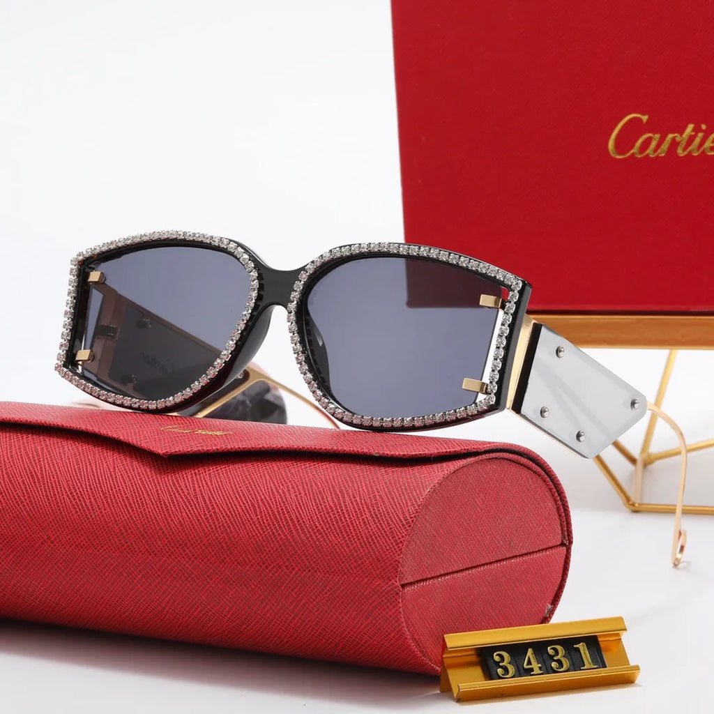 Luxury Rhinestone Polarized Sunglasses S454