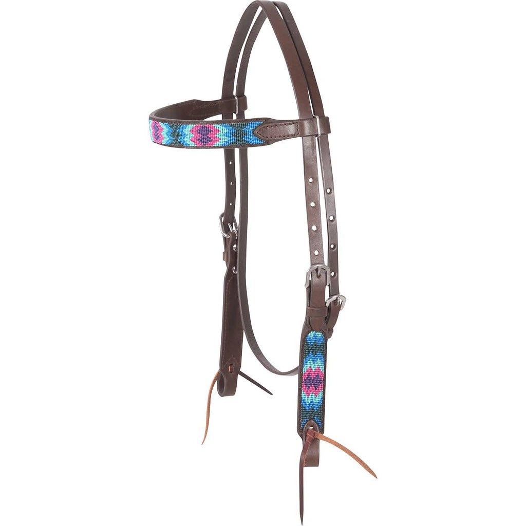 Beaded Browband Headstall X301