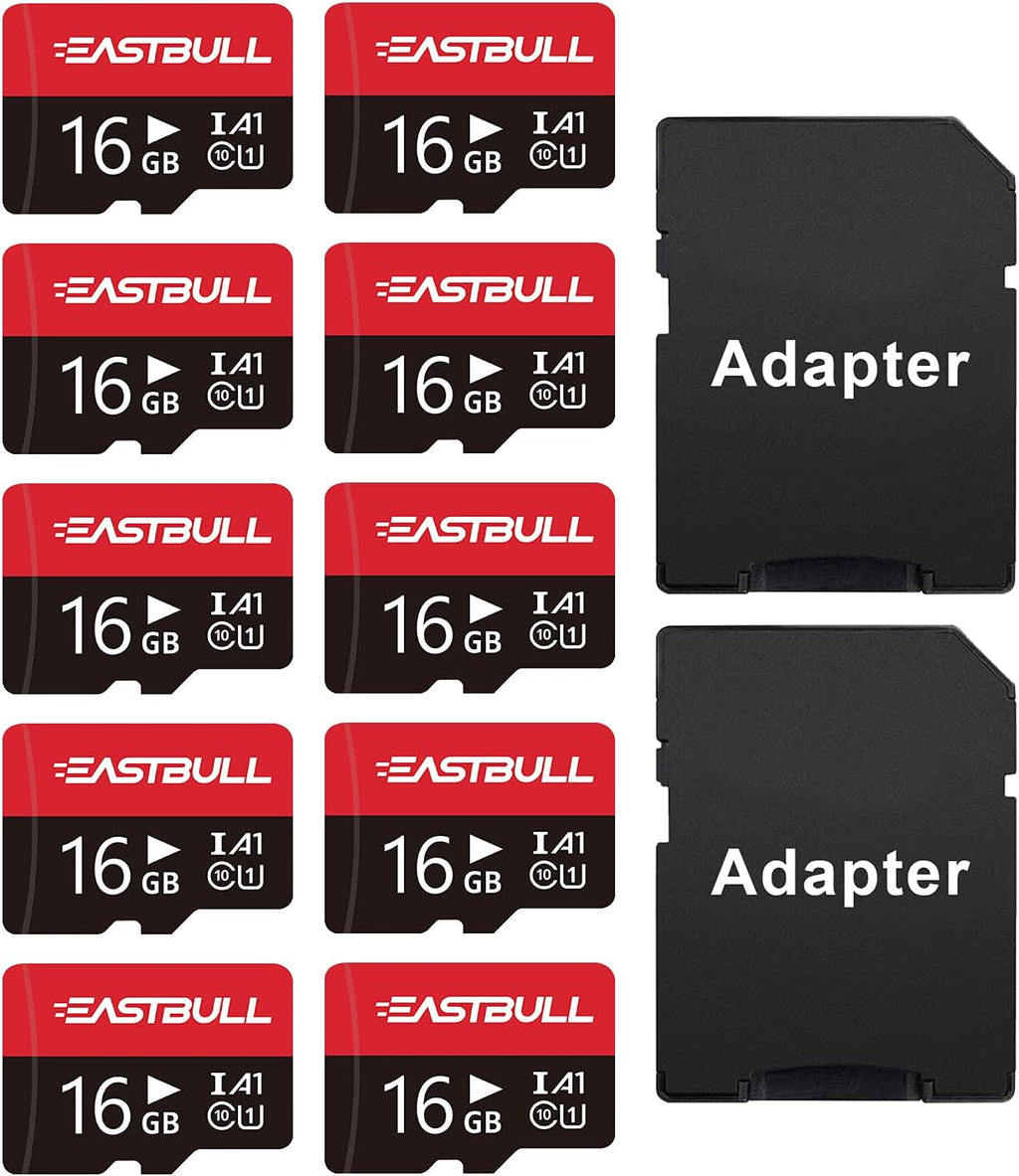 8GB 10-Pack Micro SD Cards UHS-I U1 Class 10 Z730633