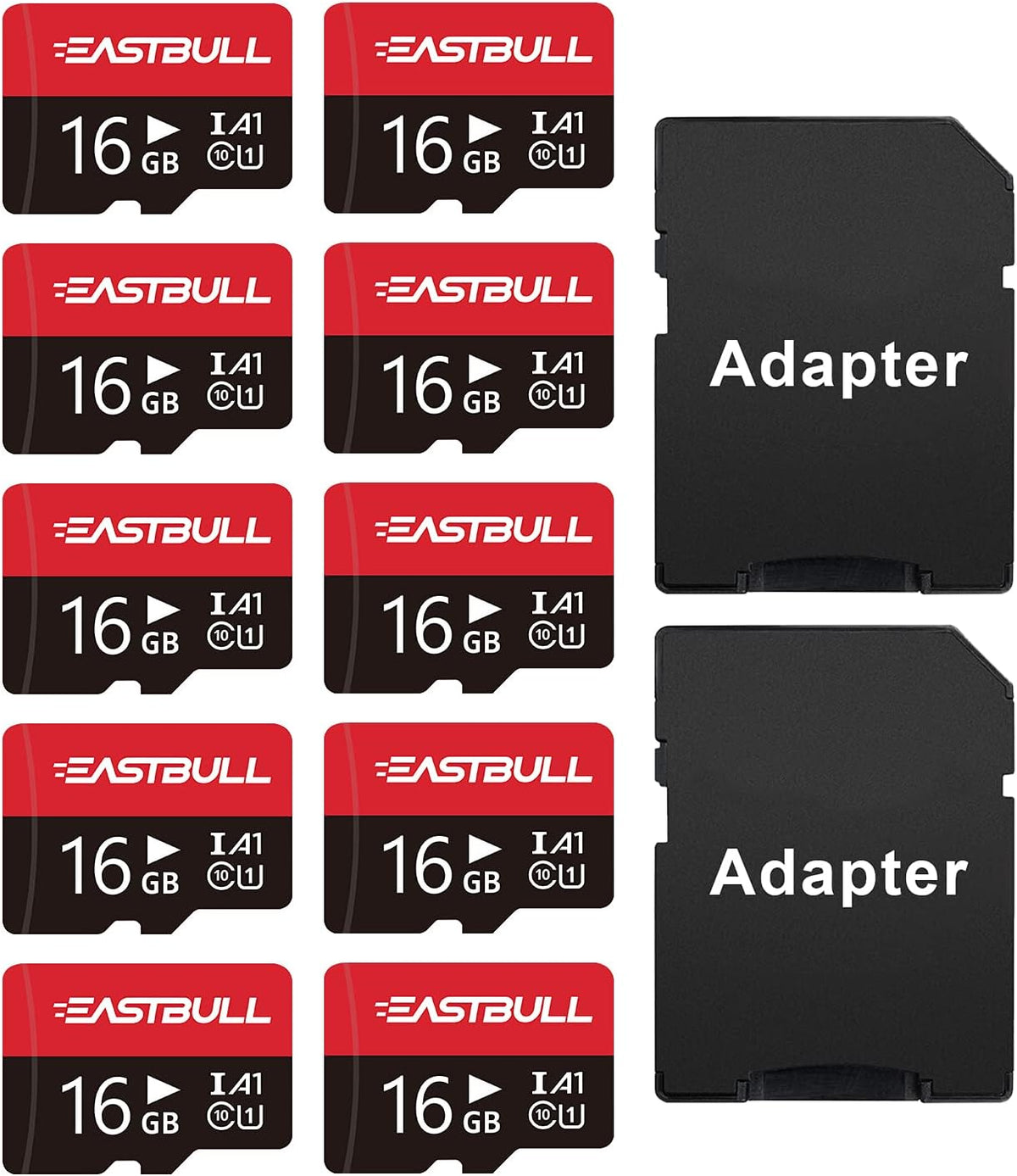 8GB 10-Pack Micro SD Cards UHS-I U1 Class 10 Z730633