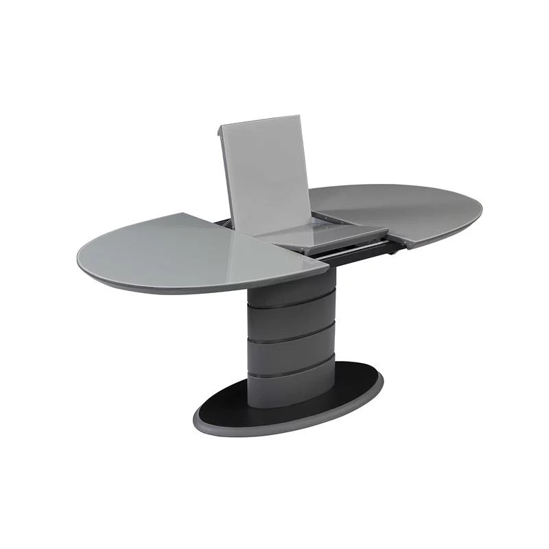 Matte Gray & Black Wood 5-PC Dining Set I909148