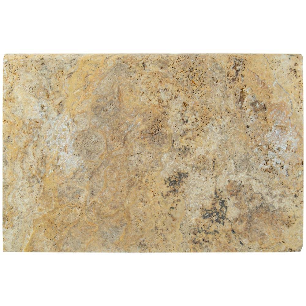 16 in. x 24 in. Travertine Pool Coping X57326