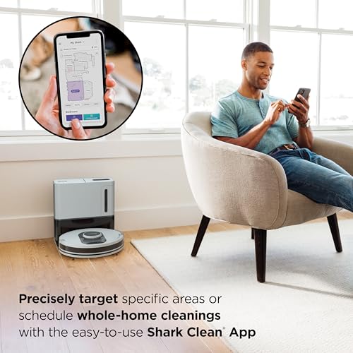 Voice Control Robot Vacuum with Home Mapping, Self-Empty Base, Cool Grey R769