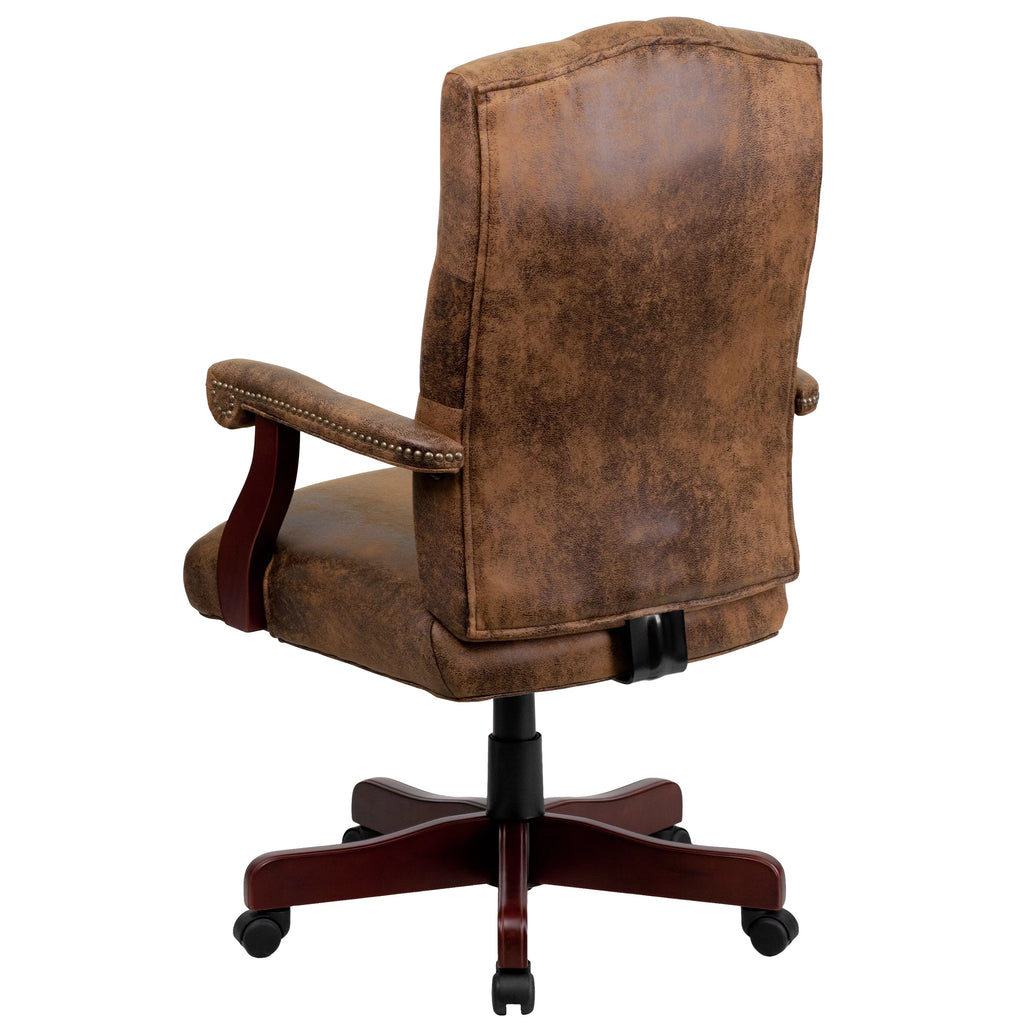 Brown Executive Swivel Office Chair with Arms P187687