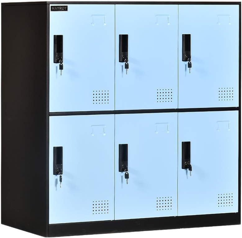 6 Door Metal Storage Locker with Lock K602043