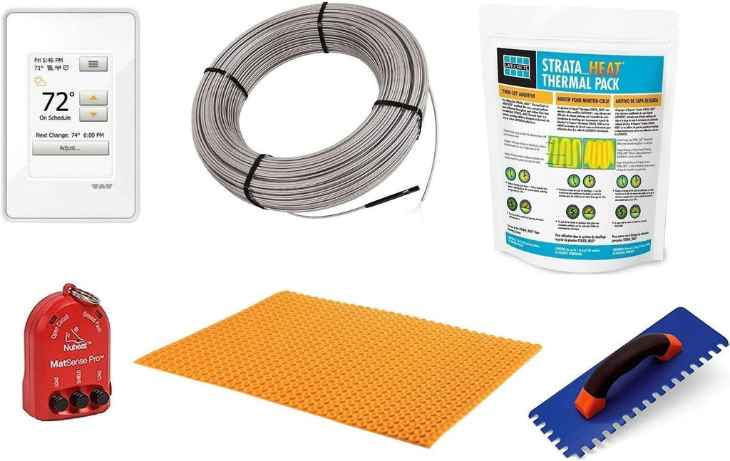 Floor Heating Kit with Thermostat and Heat Cable D893