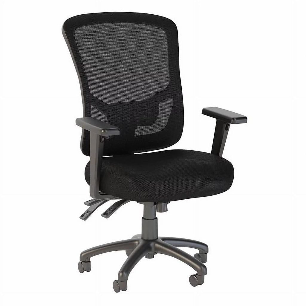 High Back Fabric Executive Office Chair in Black M21255
