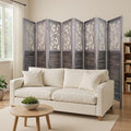 8 Panel Wood Peg Board Room Divider T19910