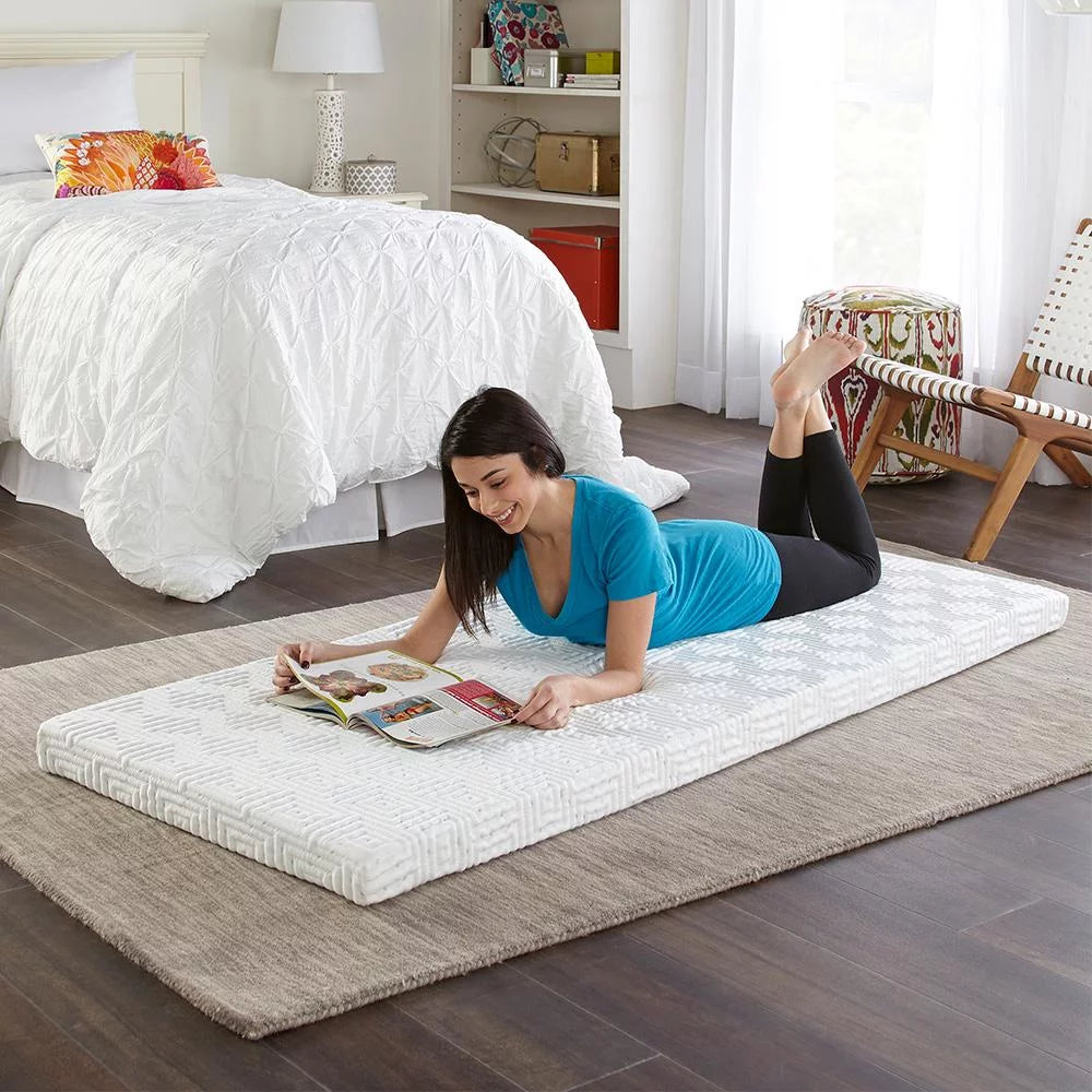 Memory Foam Roll-Up Guest Bed Floor Mat, 3" Twin Z70505