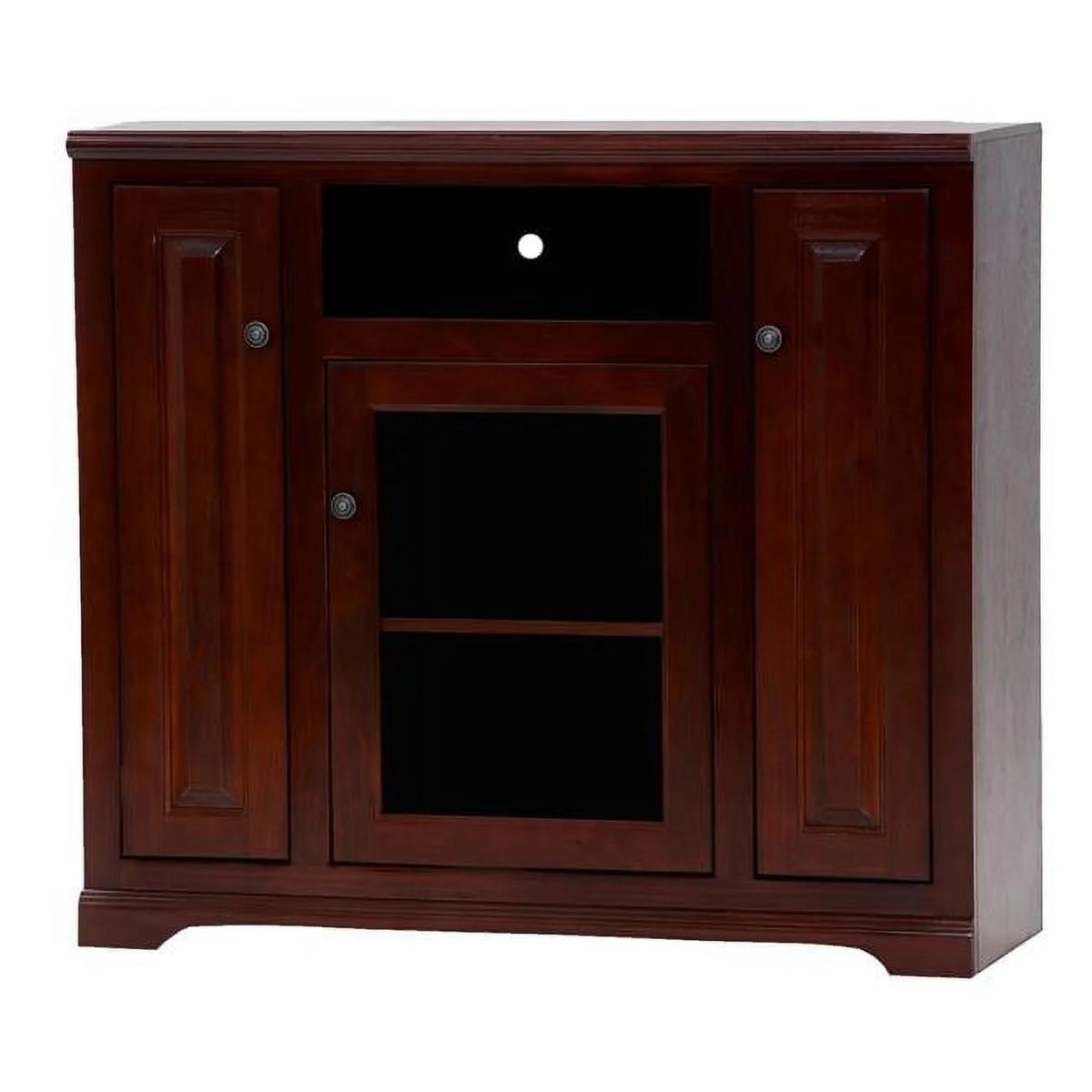 Tall TV Stand with 2 Raised Panel Doors S4773
