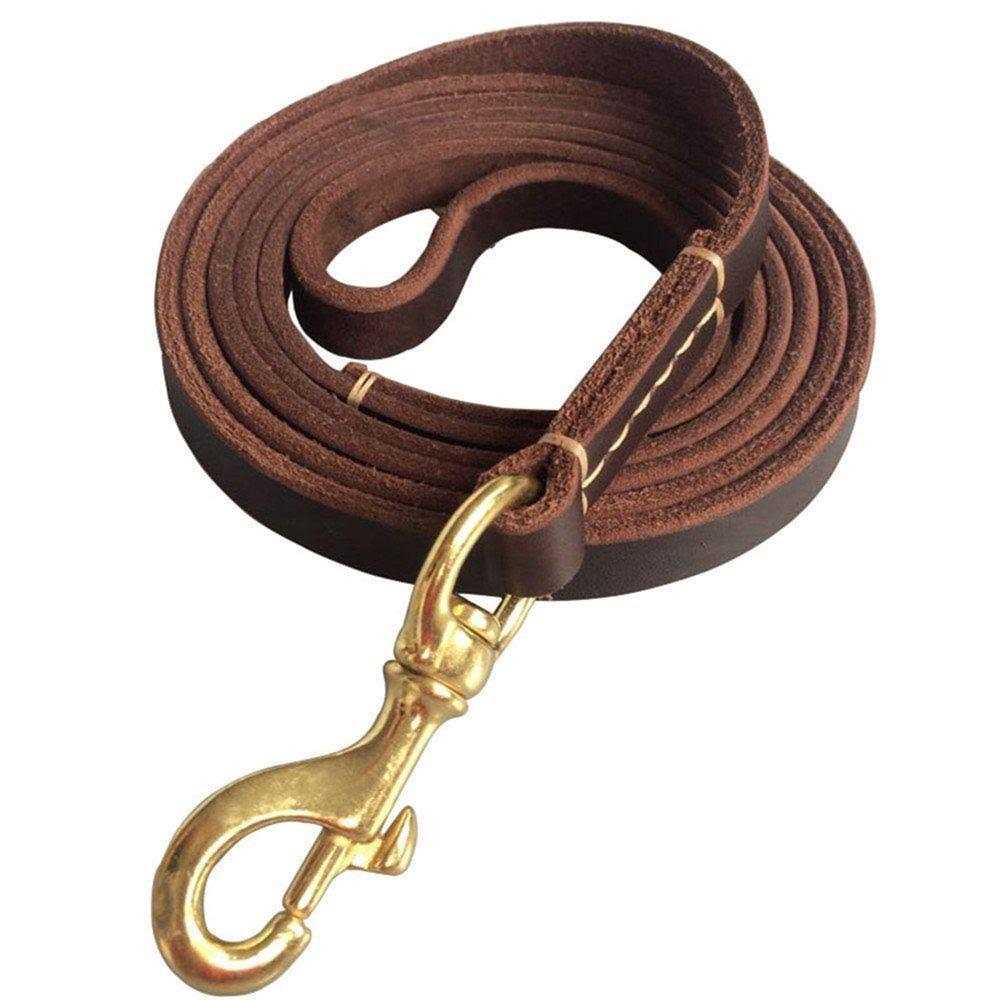 Leather Dog Leash 6 Foot Braided Heavy Duty U816