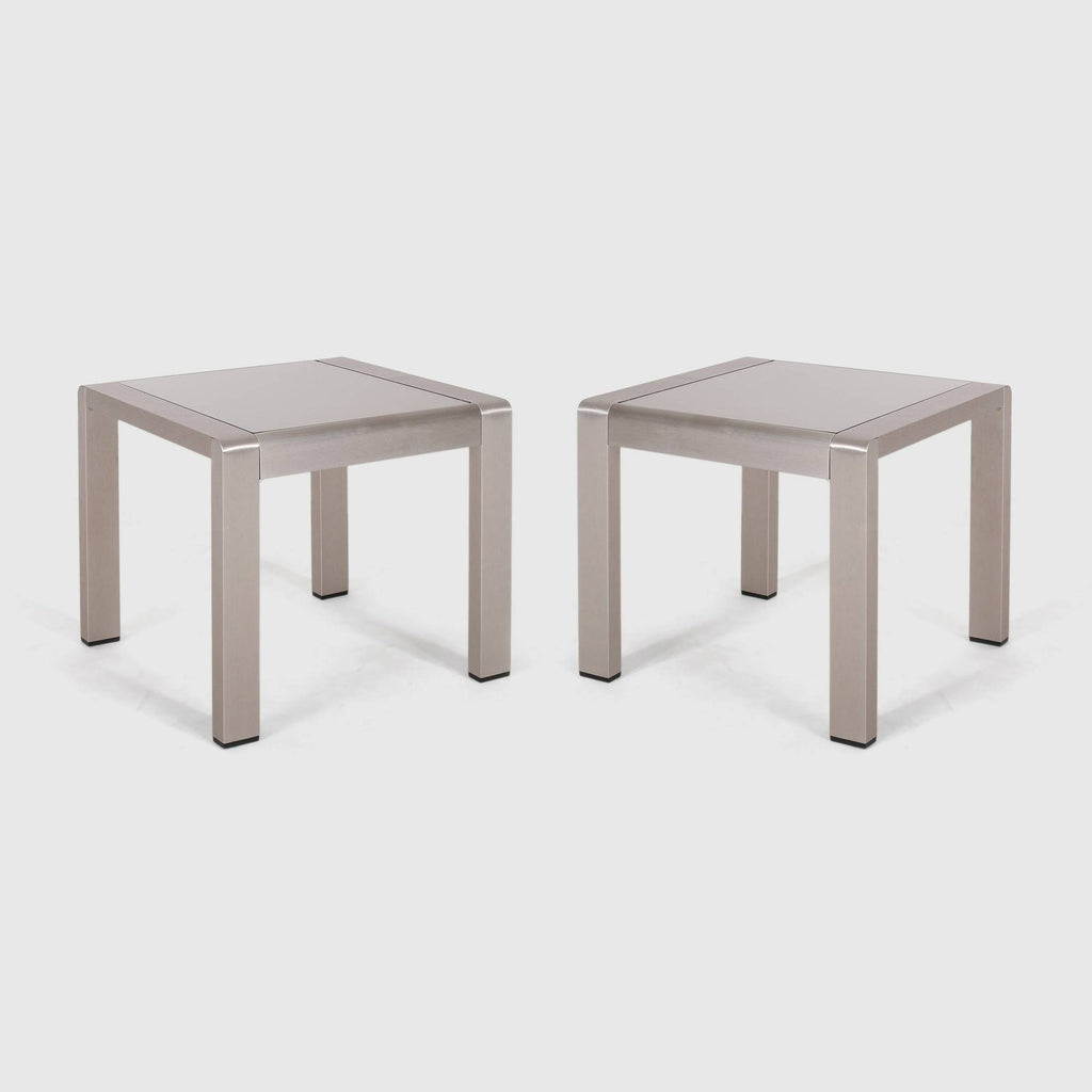 2pk Aluminum Patio Side Table J3446