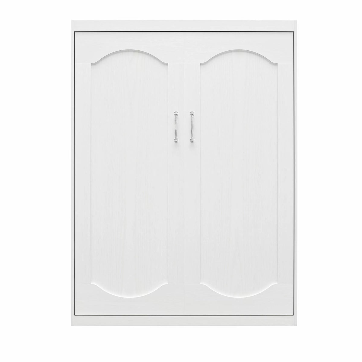 White Full Size Wall Bed E20319