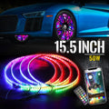 15.5 inch Single Row Wheel Ring Light Kit with Turn Signal and Braking Function 4PCS B74357